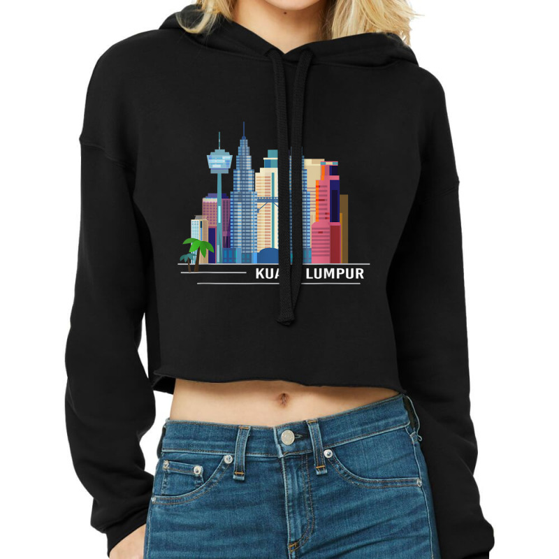 Malaysian Flag Travel Asia Kuala Lumpur Malaysia T Shirt Cropped Hoodie by cm-arts | Artistshot