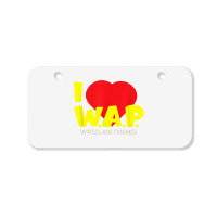 I (heart) W.a.p.   Song Parody   I Heart Pancakes & Waffles T Shirt Bicycle License Plate | Artistshot