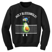 Holy Blockamole Volleyball Shirt Player Blocker Avocado T Shirt Youth Sweatshirt | Artistshot