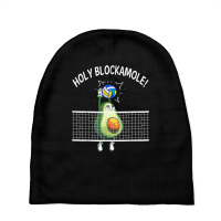 Holy Blockamole Volleyball Shirt Player Blocker Avocado T Shirt Baby Beanies | Artistshot