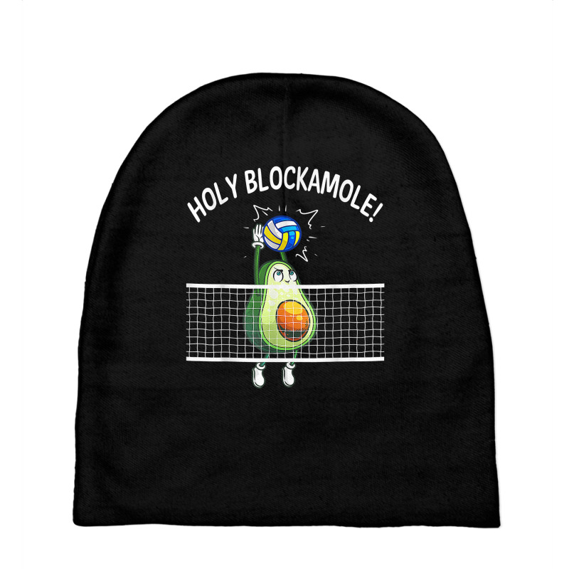 Holy Blockamole Volleyball Shirt Player Blocker Avocado T Shirt Baby Beanies by cm-arts | Artistshot