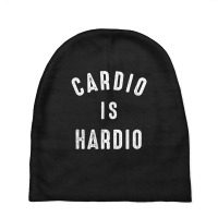 Exercise Quote Cardio Is Hardio Jogging Baby Beanies | Artistshot