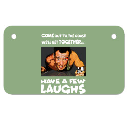laugh action movie Motorcycle License Plate | Artistshot