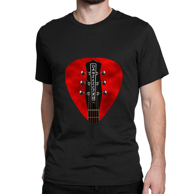 Guitar Headstock Pick Art - Danelectro 59 Resonator Classic Classic T-shirt by DonaldHufford | Artistshot