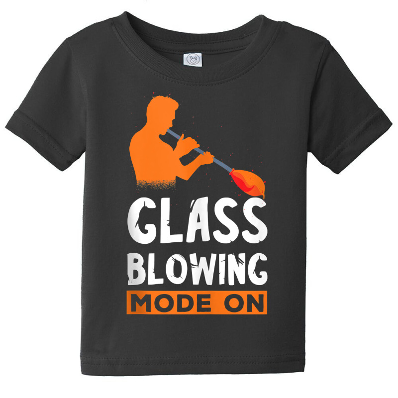 Glass Blowing Mode On Glassblower Blowpipe Glassworking Tank Top Baby Tee by cm-arts | Artistshot