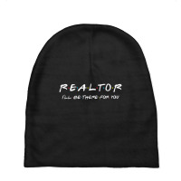 Womens Realtor I'll Be There For You Real Estate Agent Vneck Baby Beanies | Artistshot