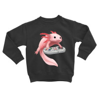 Axolotl Fish Playing Video Game Games-o-lot White Axolotl Lizard Kawai Toddler Sweatshirt | Artistshot