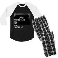 Pedophiles Are The Real Pandemic Classic Men's 3/4 Sleeve Pajama Set | Artistshot