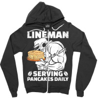 Lineman Serving Pancakes Daily Football Offensive Lineman T Shirt Zipper Hoodie | Artistshot