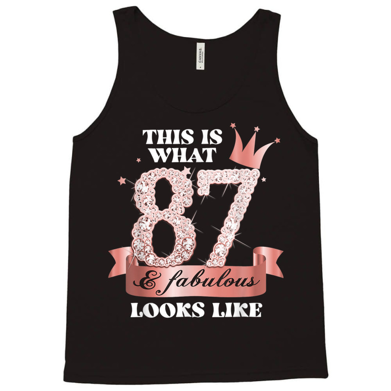 87 & Fabulous I Rose And Black Party Group Candid Photo Item Tank Top | Artistshot