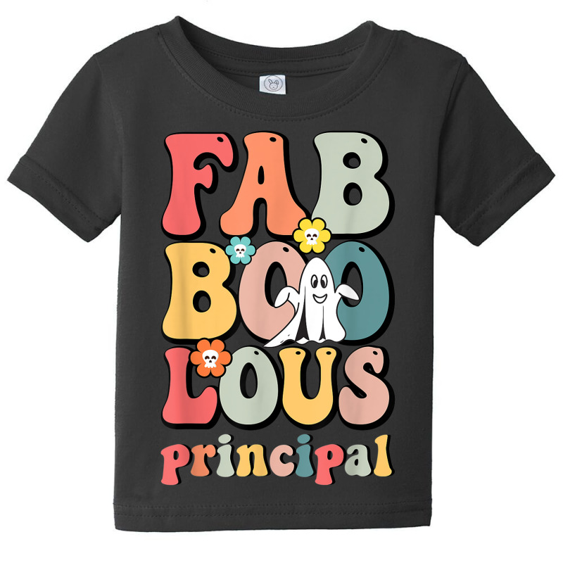 Fab Boo Lous Principal School Principal Groovy Halloween Baby Tee by Clinical | Artistshot