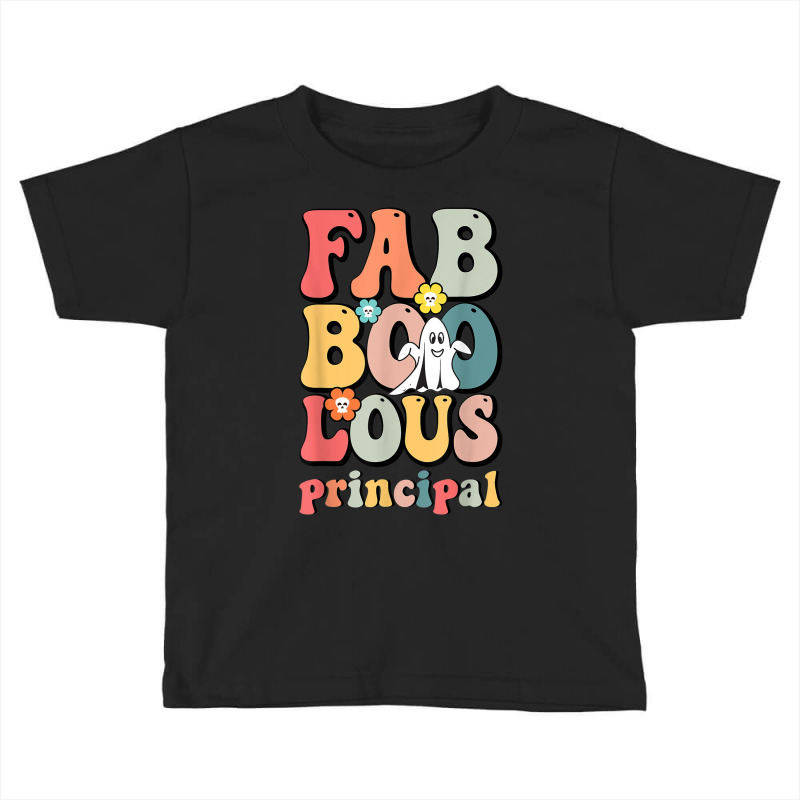 Fab Boo Lous Principal School Principal Groovy Halloween Toddler T-shirt by Clinical | Artistshot