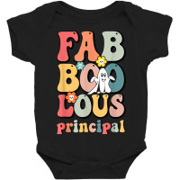 Fab Boo Lous Principal School Principal Groovy Halloween Baby Bodysuit | Artistshot