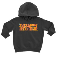 Groovy Emergency Nurse Ed Nurse Er Emergency Department Sweatshirt Toddler Hoodie | Artistshot