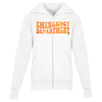 Groovy Emergency Nurse Ed Nurse Er Emergency Department Sweatshirt Youth Zipper Hoodie | Artistshot