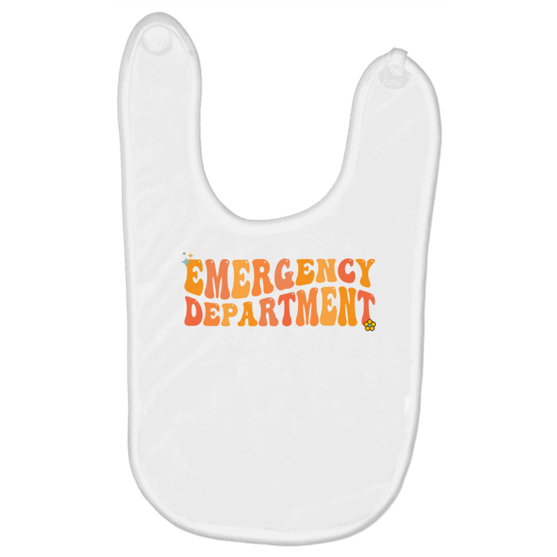 Groovy Emergency Nurse Ed Nurse Er Emergency Department Sweatshirt Baby Bibs | Artistshot