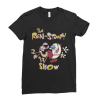 Ren And Stimpy Classic Show Title Ladies Fitted T-shirt | Artistshot