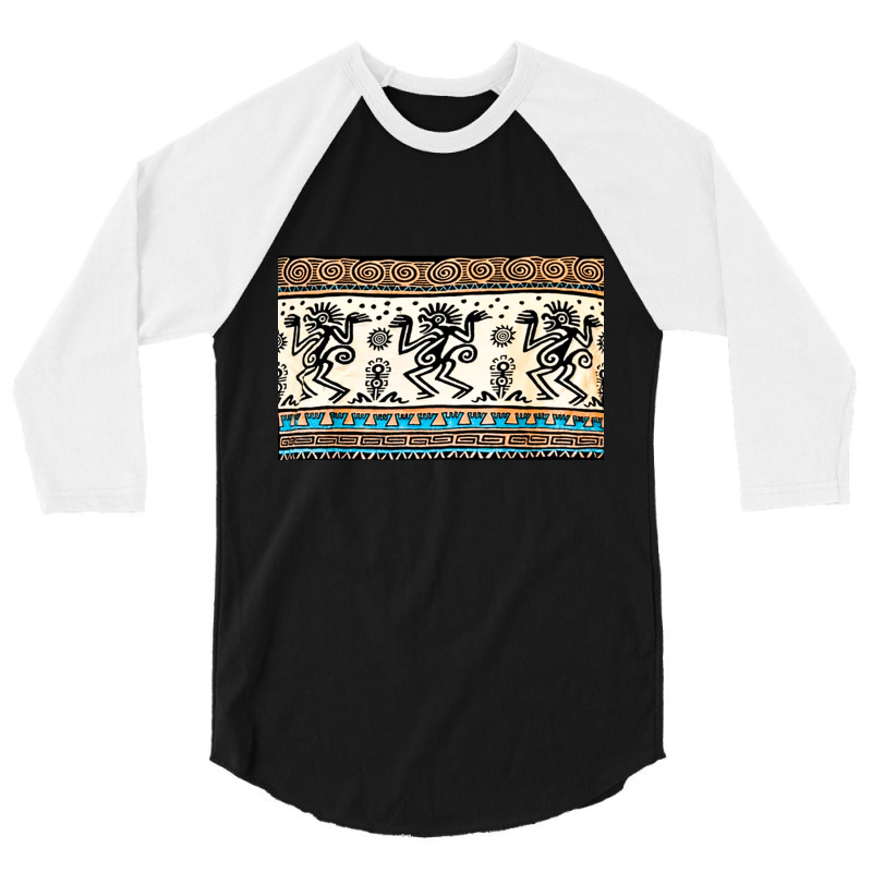 Rain Dance Aztec Stamp, Rain Dance, Aztec Stamp, Rain Dance Aztec Stam 3/4 Sleeve Shirt by cm-arts | Artistshot