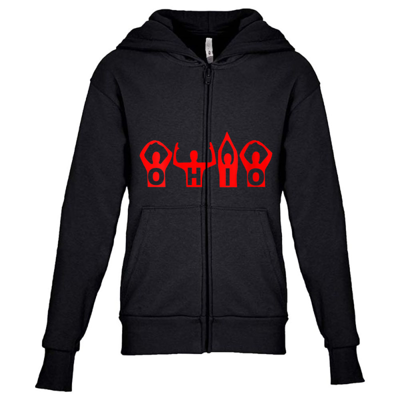 Womens State Of Ohio V-neck Youth Zipper Hoodie by cm-arts | Artistshot