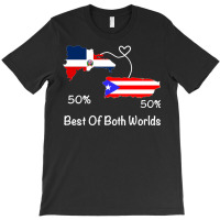 Half Puerto Rican Half Dominican Flag Map Combined Pr Rd Long Sleeve T T-shirt | Artistshot