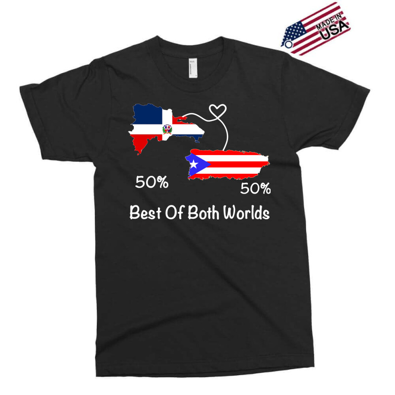 Half Puerto Rican Half Dominican Flag Map Combined Pr Rd Long Sleeve T Exclusive T-shirt by cm-arts | Artistshot