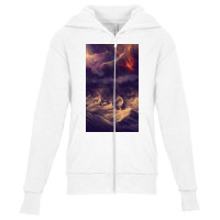 Stormy Ocean Youth Zipper Hoodie | Artistshot