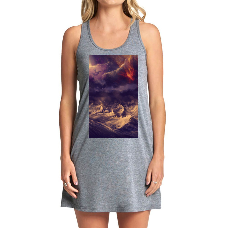 Stormy Ocean Tank Dress by Chamberscfe | Artistshot