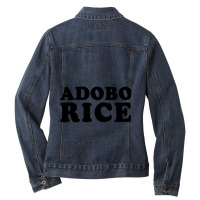 Adobo Rice Filipino Food Ladies Denim Jacket | Artistshot