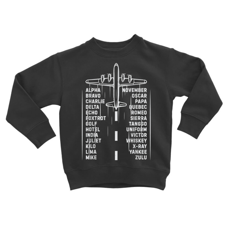 Phonetic Alphabet Pilot Airplane Aviation Vintage Gifts Men T Shirt Toddler Sweatshirt | Artistshot