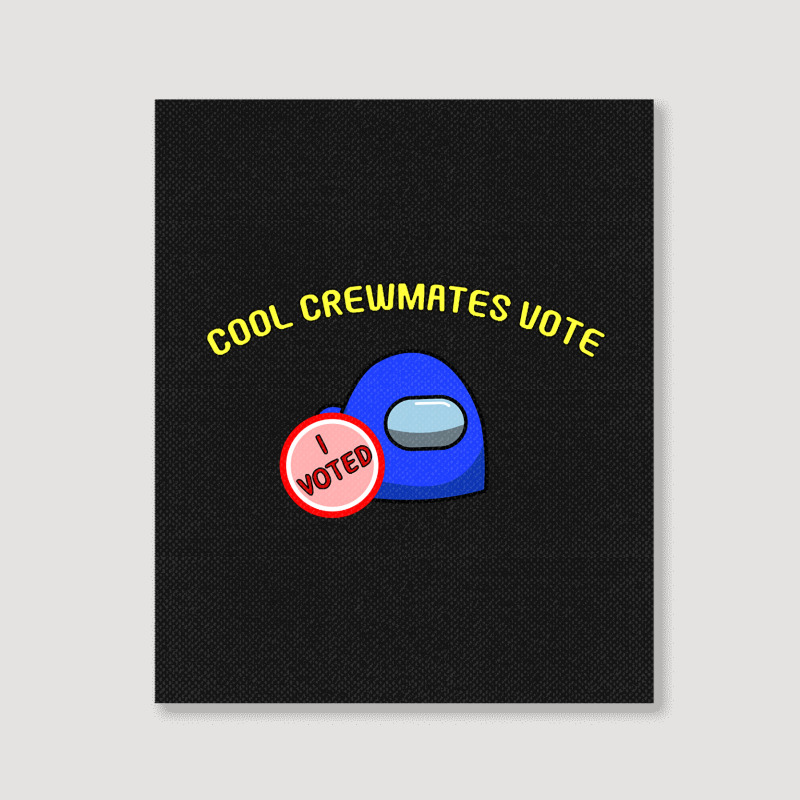 Cool Crewmates Vote Portrait Canvas Print | Artistshot