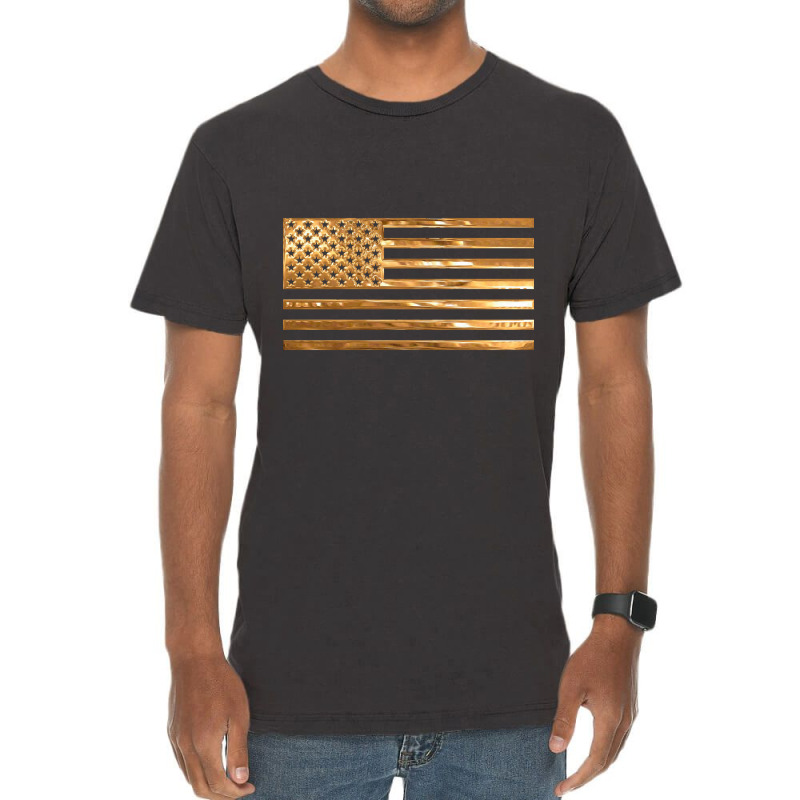 Copper Us Flag Vintage T-shirt | Artistshot