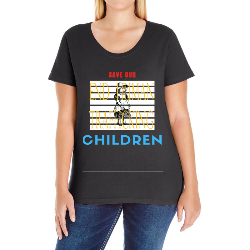 Save Our Children Ladies Curvy T-Shirt by cm-arts | Artistshot