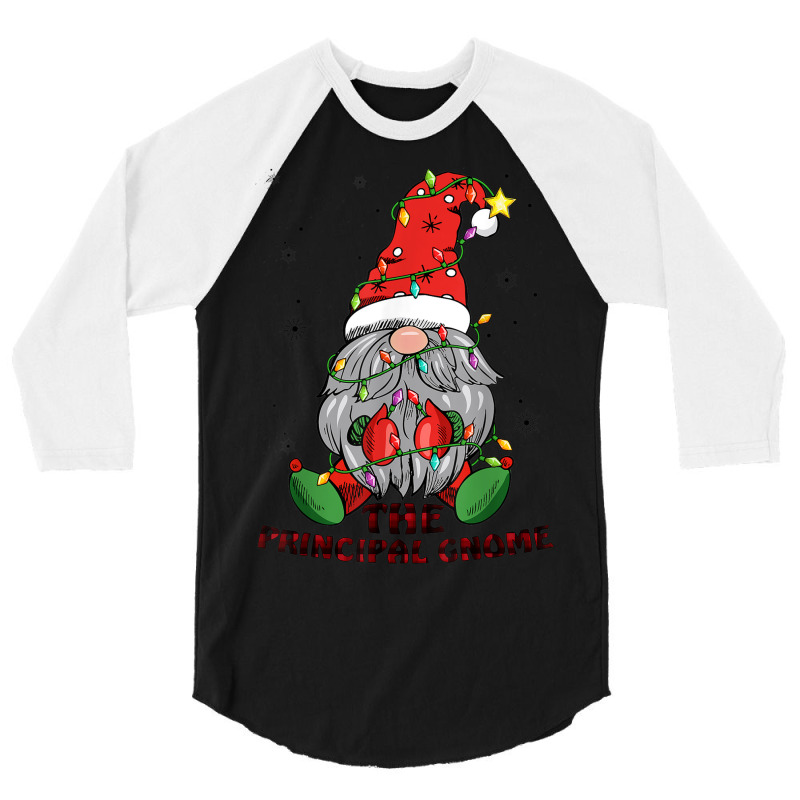 Funny Principal Gnome Family Matching Christmas Pajama 3/4 Sleeve Shirt by Fashlaza | Artistshot