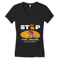 Stop The Abuse Women's V-neck T-shirt | Artistshot