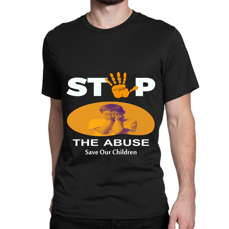 Stop The Abuse Classic T-shirt by cm-arts | Artistshot