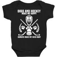 Hockey Makes Me Ice Hockey Happy Player Gift Penalty Box T Shirt Baby Bodysuit | Artistshot