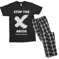 Stop The Abuse Save Our Children _x Mark_ Men's T-shirt Pajama Set | Artistshot