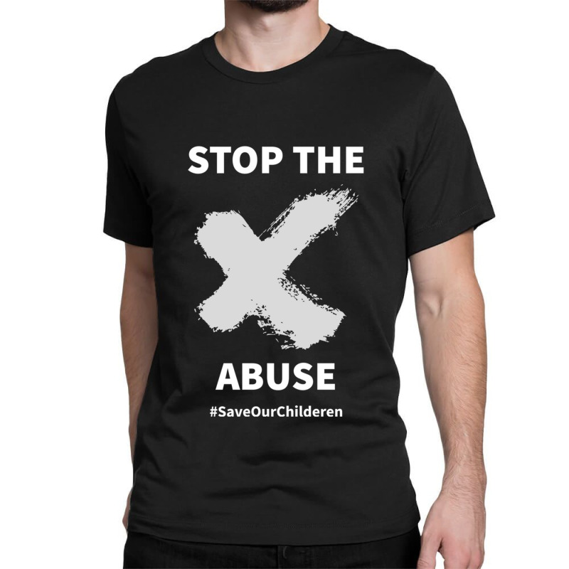 Stop The Abuse Save Our Children _x Mark_ Classic T-shirt by cm-arts | Artistshot