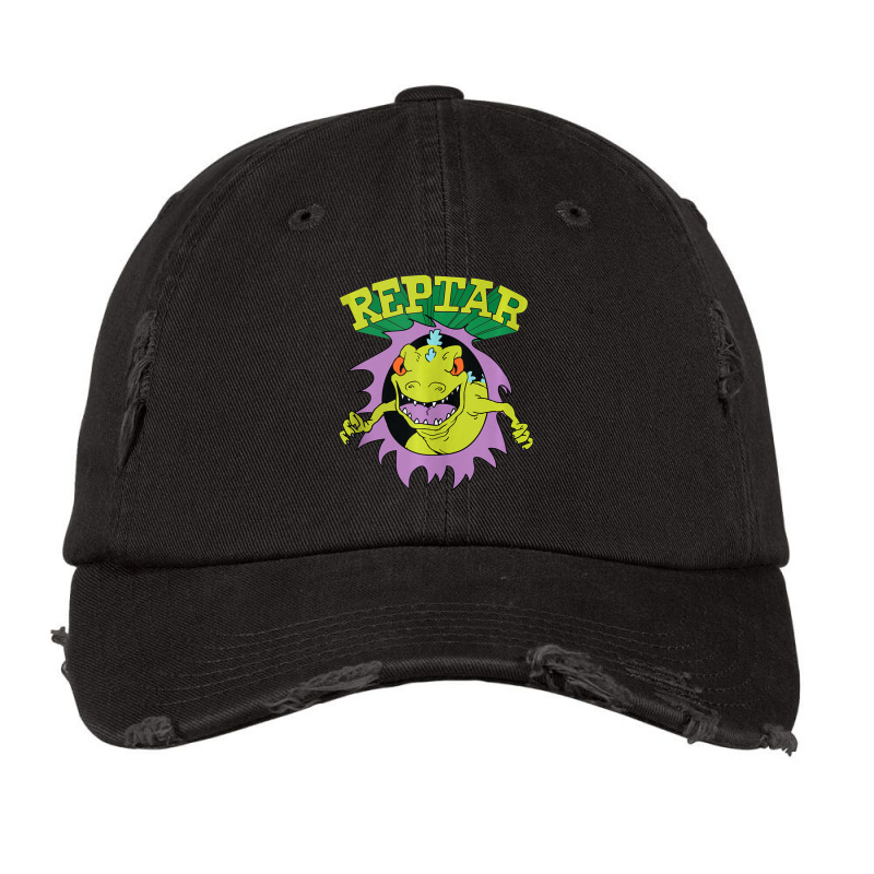 Reptar Attack Ripping Breaking Through Vintage Cap by cm-arts | Artistshot