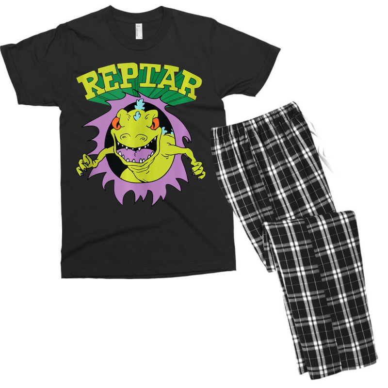 Reptar Attack Ripping Breaking Through Men's T-shirt Pajama Set by cm-arts | Artistshot