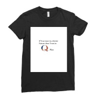 Trust In Q Plan Graphic Ladies Fitted T-shirt | Artistshot