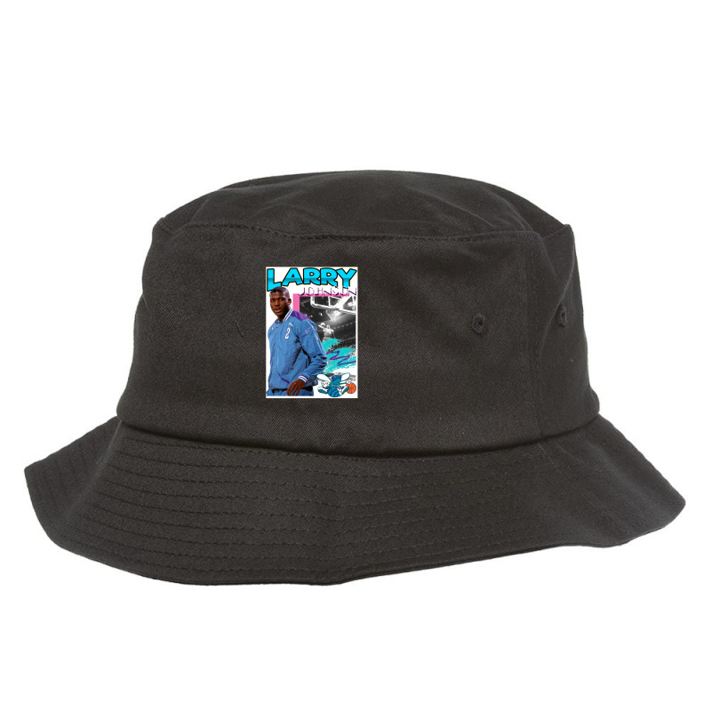 Lj Hornets    Larry Johnson Bucket Hat by trexsapiensord | Artistshot