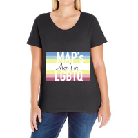 Maps Aren_t In Lgbtq Sign Ladies Curvy T-shirt | Artistshot