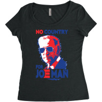 No Country For Job Biden Women's Triblend Scoop T-shirt | Artistshot