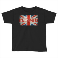 Manchester England United Kingdom British Flag Vintage T Shirt Toddler T-shirt | Artistshot