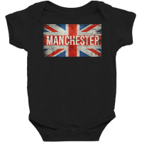 Manchester England United Kingdom British Flag Vintage T Shirt Baby Bodysuit | Artistshot