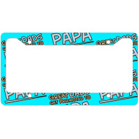 Great Dads Get Promoted To Papa License Plate Frame | Artistshot