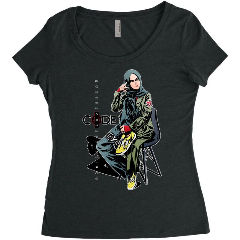 Code 3rd Person Women's Triblend Scoop T-shirt by fenderbendable | Artistshot