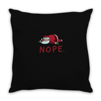 Santa Nope Throw Pillow | Artistshot