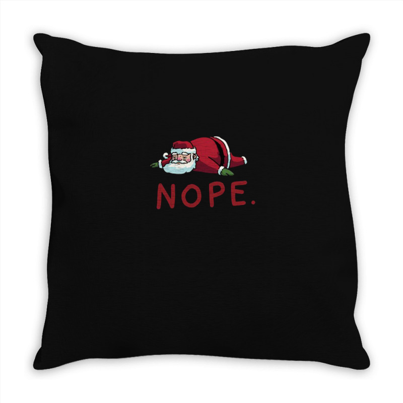 Santa Nope Throw Pillow | Artistshot